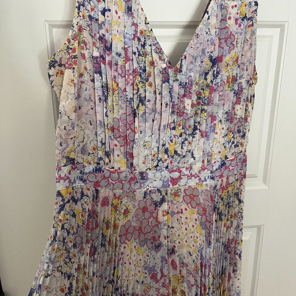 Plenty Dresses by Tracy Reese Floral High-Low Pleated Dress | Size 0 | NWT